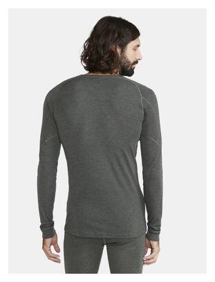 Craft Core Wool Merino set - base layer long sleeve en boxer, kaki 2/5