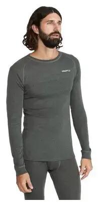Ensemble Craft Core Wool Merino - Maillot manches longues et boxer, kaki