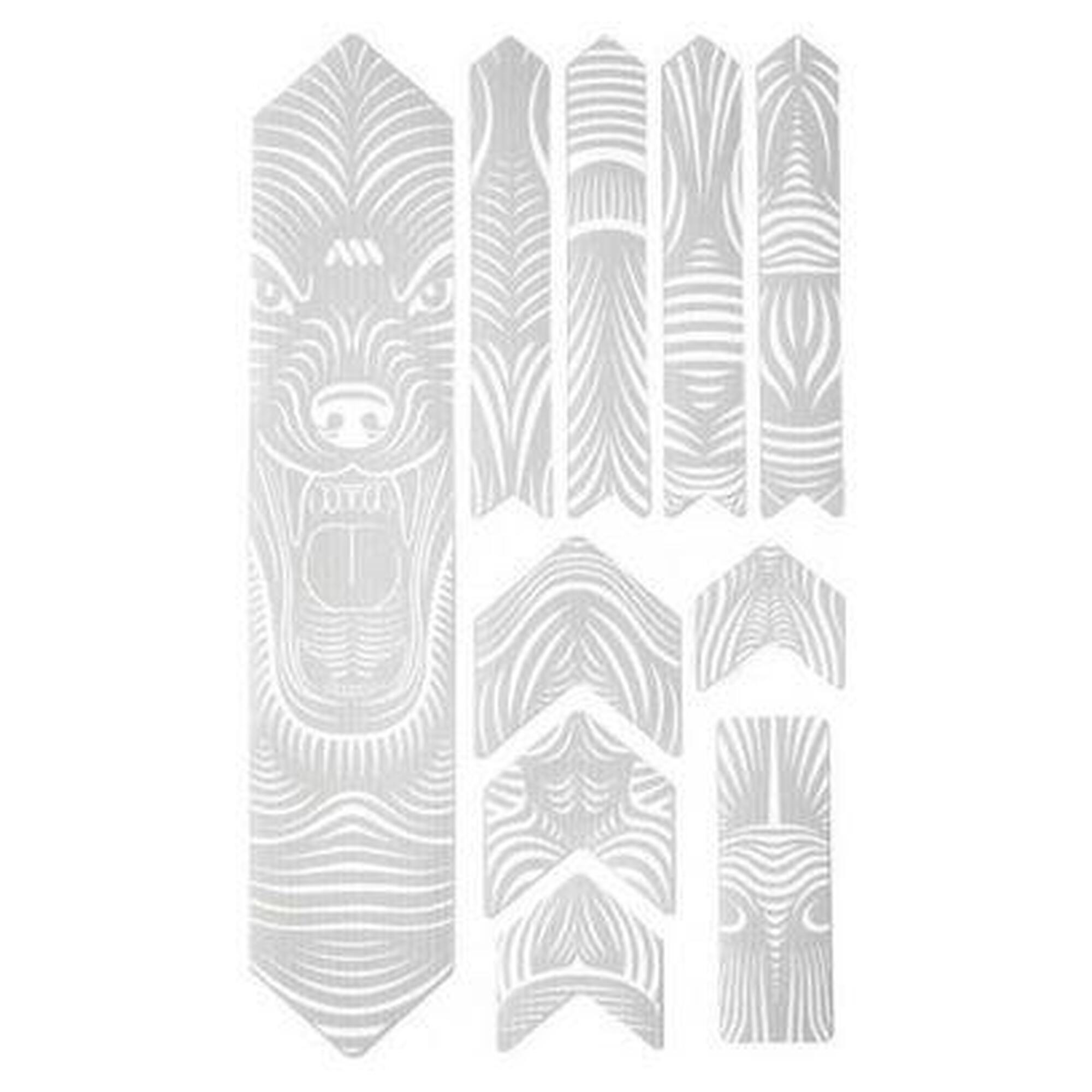 All Mountain Style - Kit Protections De Cadre Xl All Mountain Style - 10 Pcs - Wolf / Blanc - Protège-cadre - No Size - Decathlon
