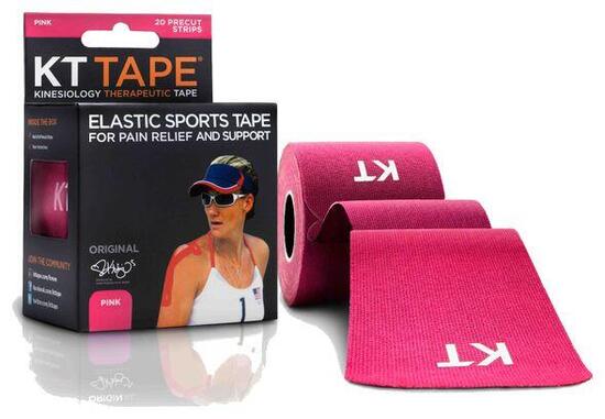 Bande prédécoupée KT TAPE COTON ORIGINAL Rose 20 bandes