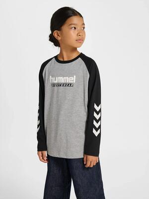 T-shirt stampato maniche lunghe bambino Hummel
