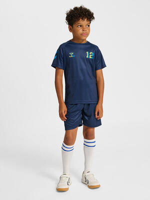 Completo sportivo T-shirt e Shorts da bambino Hummel Shimmer