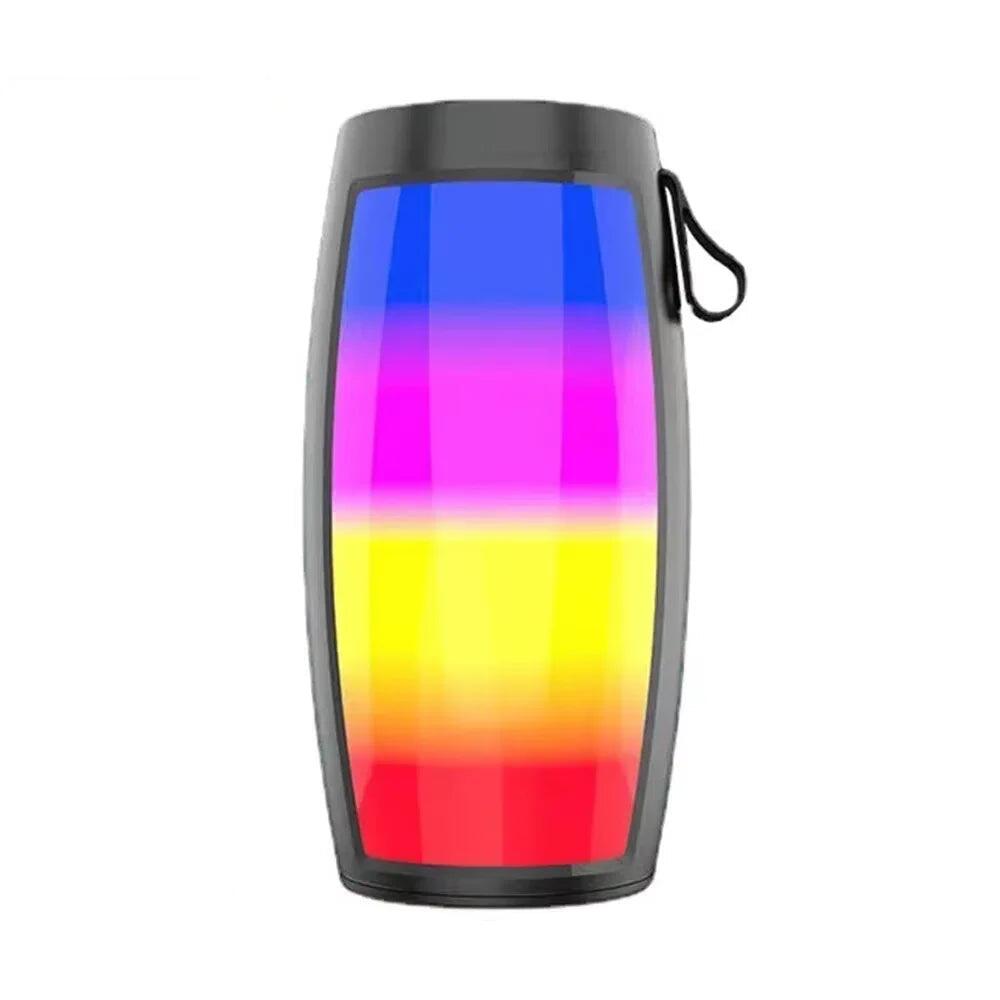 NNEOBA LED Lights Speaker with Powerful Bass Black