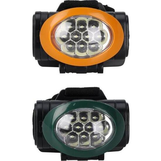 Lampe frontale REDCLIFFS 2 pièces 10 LED noire, 3 modes, serre-tête réglable