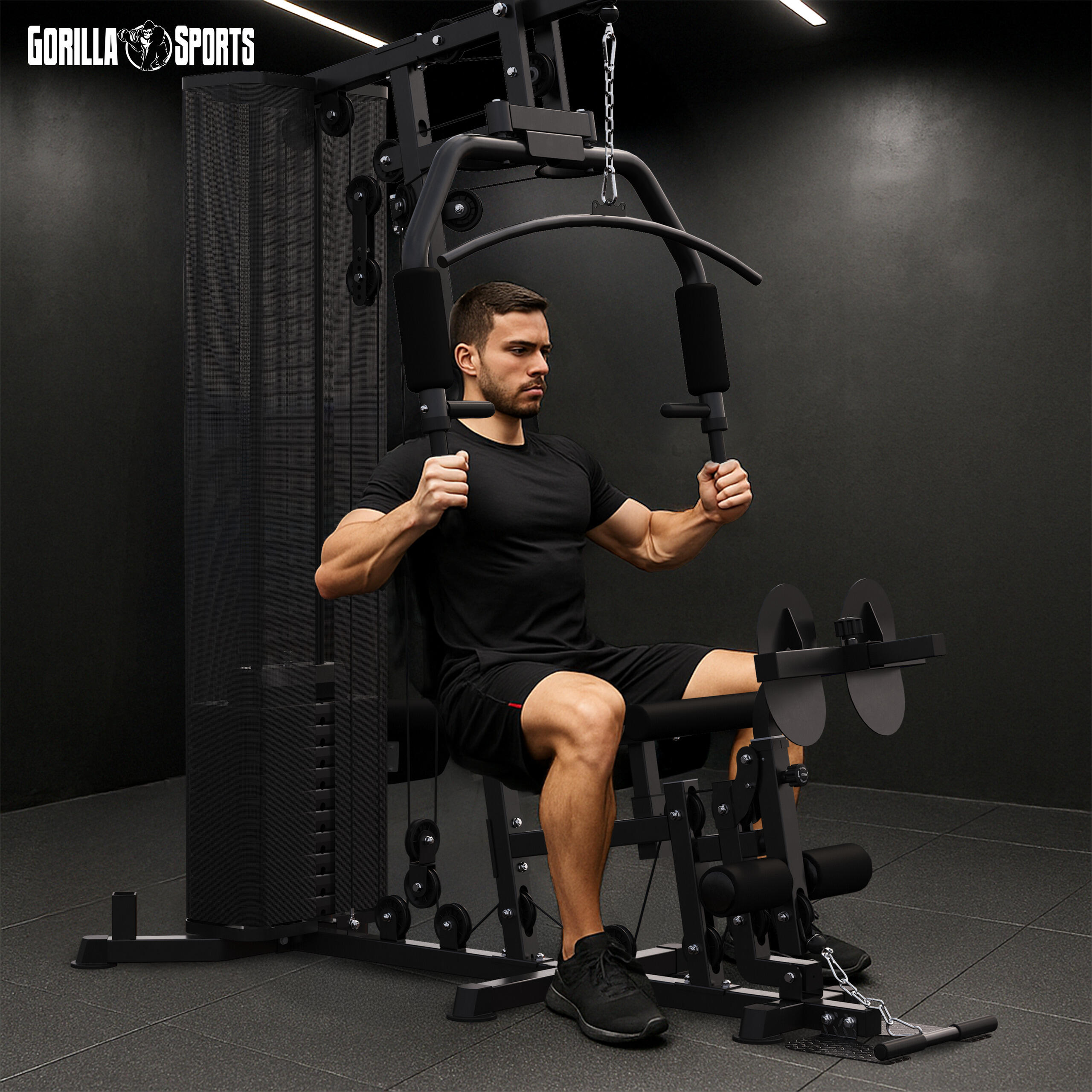 Appareil Musculation Multi Gym - Station Musculation Multifonction, Home Trainer 3/7