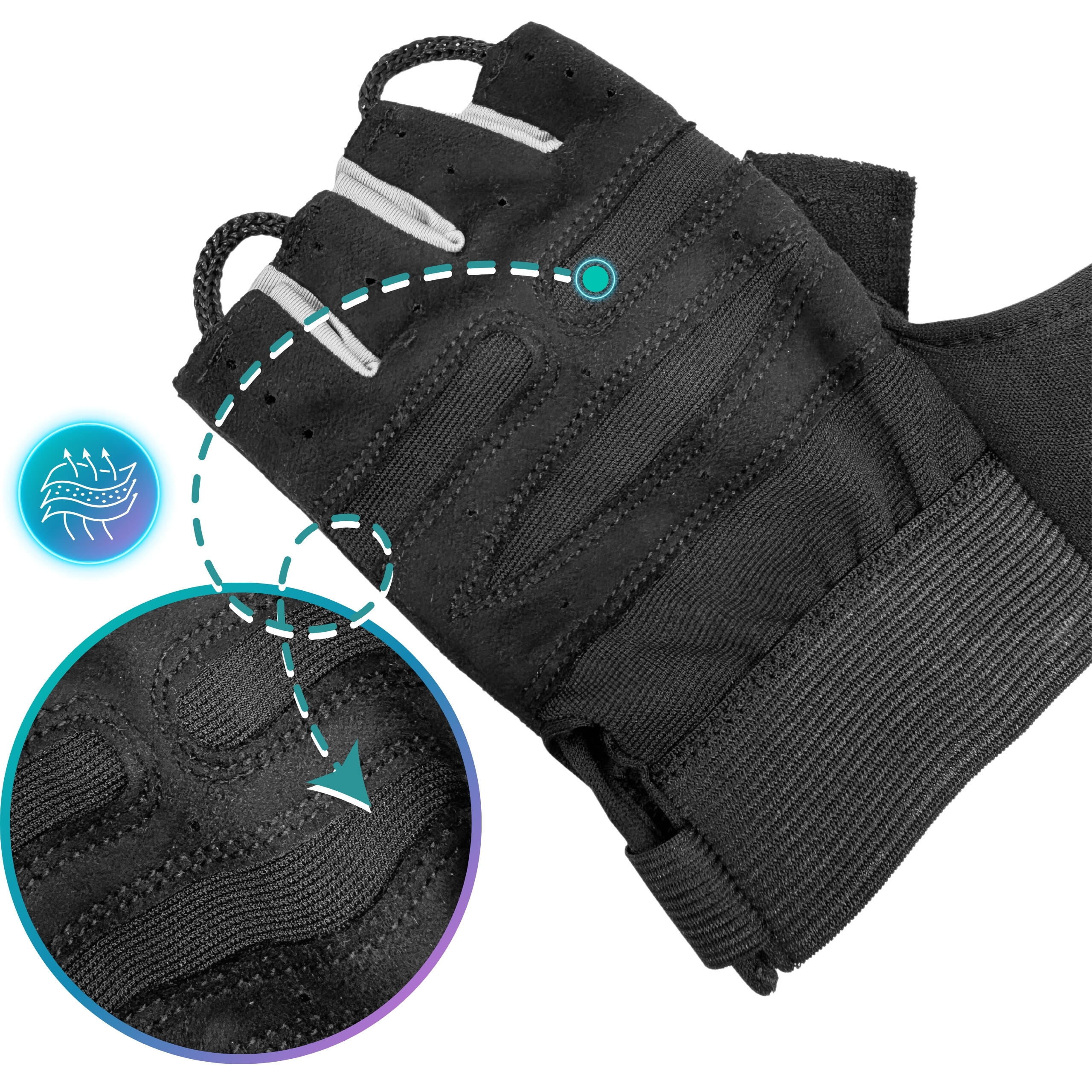 Fitness Handschuhe Damen & Herren  Atmungsaktive Trainingshandschuhe Mit  Anti-Rutsch Silikon Fr Krafttraining & Gym