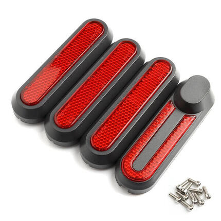 Satz rote Nabenabdeckungen (4 Stk) – ABS – Xiaomi M365 / 1S / Pro