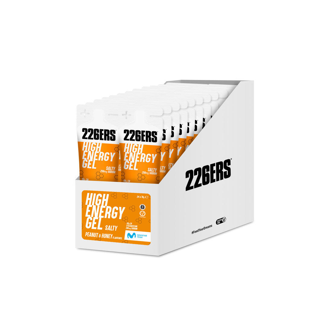226ERS BOX - 24 HIGH ENERGY GEL 76g