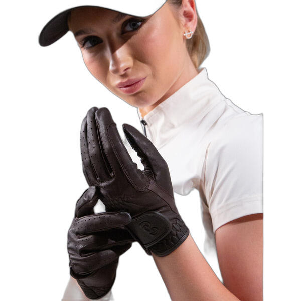 Gants D'équitation En Cuir Aubrion - Noir - Taille XS - Neuf