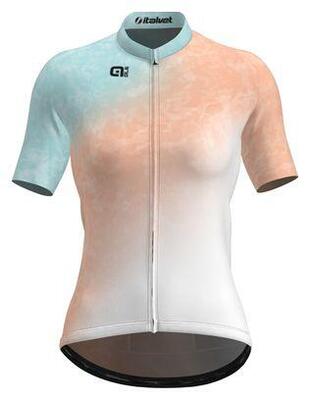 Dames fietsshirt alé asphalt pastel korte mouw