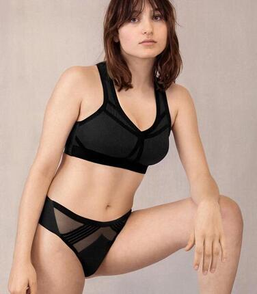 Brassière de Sport Femme HASTKO "BRA N°38" XL Noir