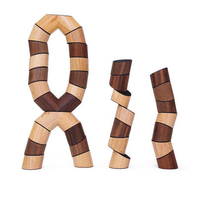 Konstruktionsspiel Loggos L Nuss/Buche 33 Steine Gesundheitssport Unisex