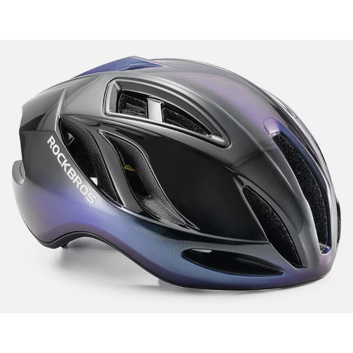 Casca de bicicleta ROCKBROS, 58-62 cm, pentru sosea, mov-negru lucios
