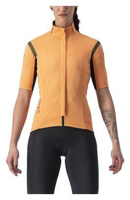 Maillot de manga corta para mujer Castelli Gabba RoS 2 naranja/caqui