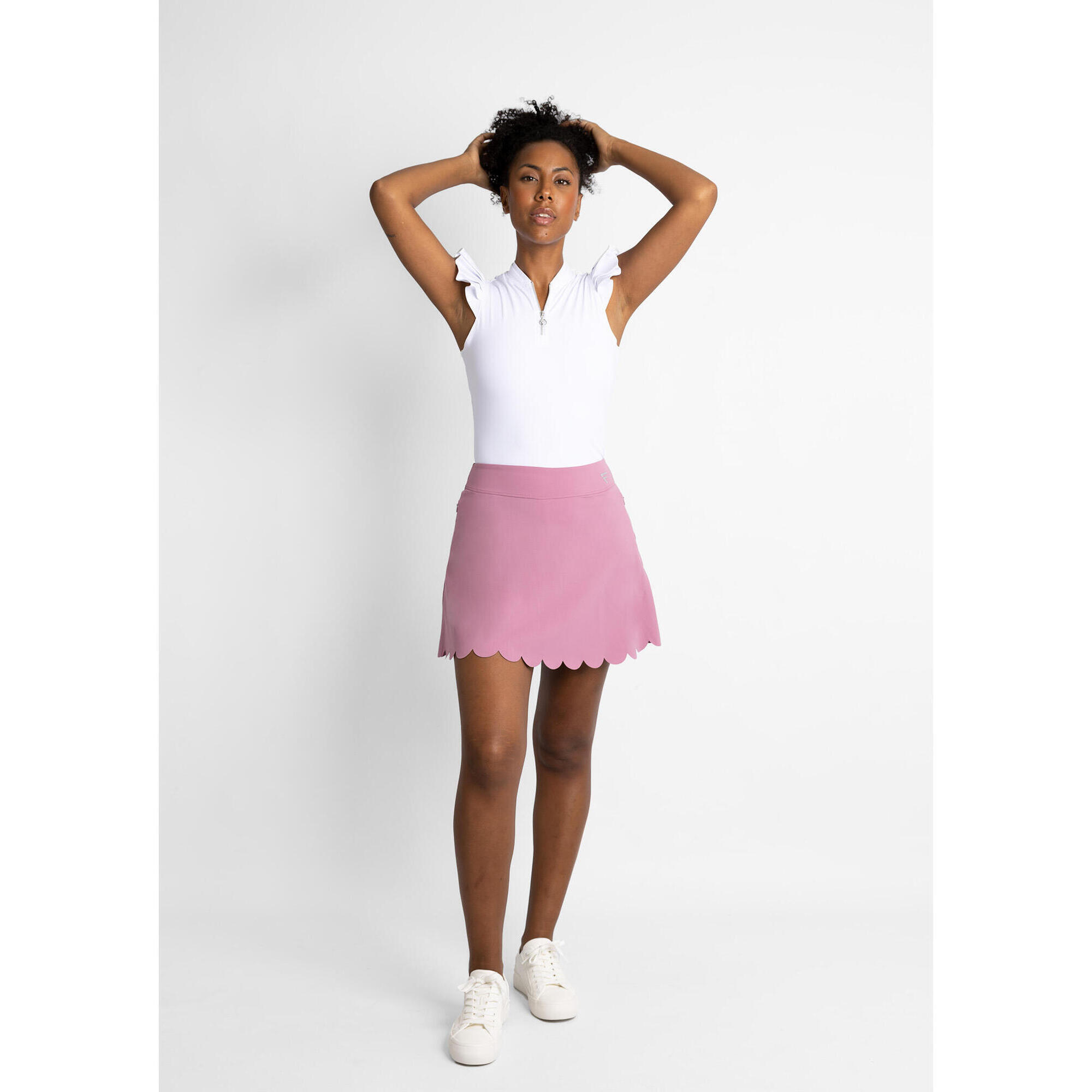 Flairway Golf - Polo De Golf Sans Manches Femme Quinta – Féminin, Respirant, Coupe Sportive - Chemise Sans Manche - Blanc - Decathlon