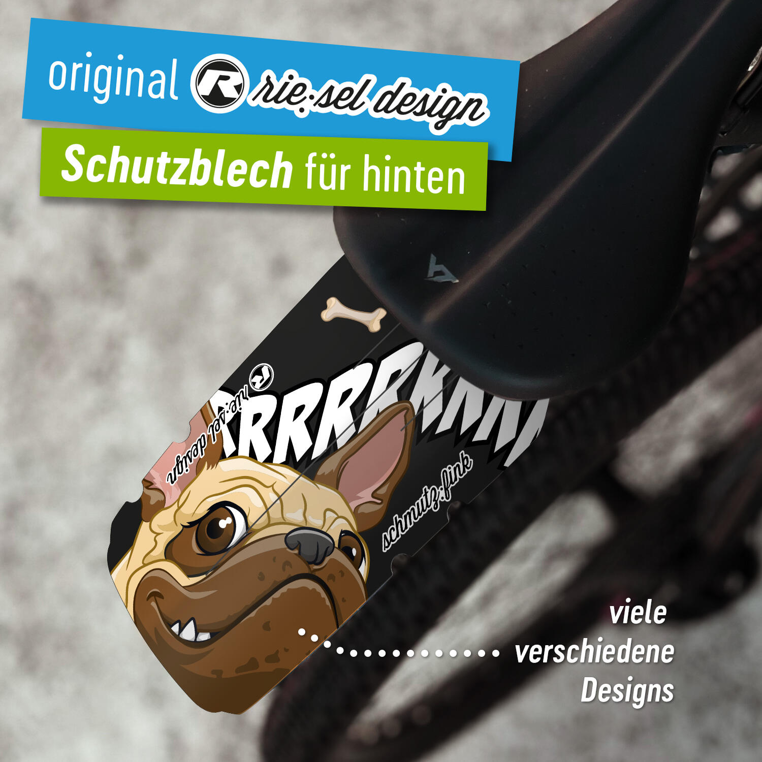 Riesel Design Kinder Mudguard Schutzblech hinten16"/18"/20"/24"/26 3/5