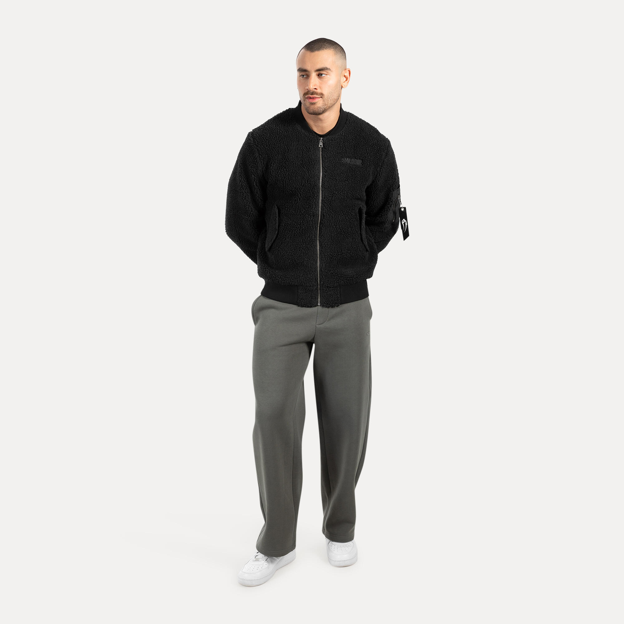 Herren Teddy Jacke Ferell Schwarz 3/5