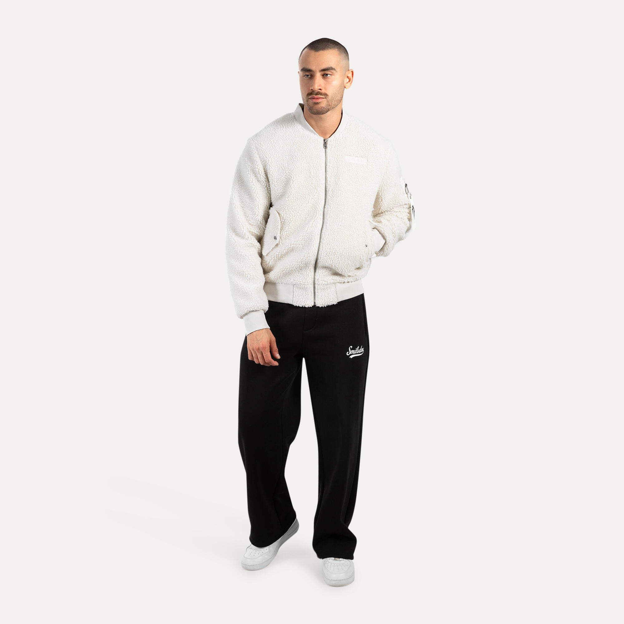 Herren Teddy Jacke Ferell Creme 3/5