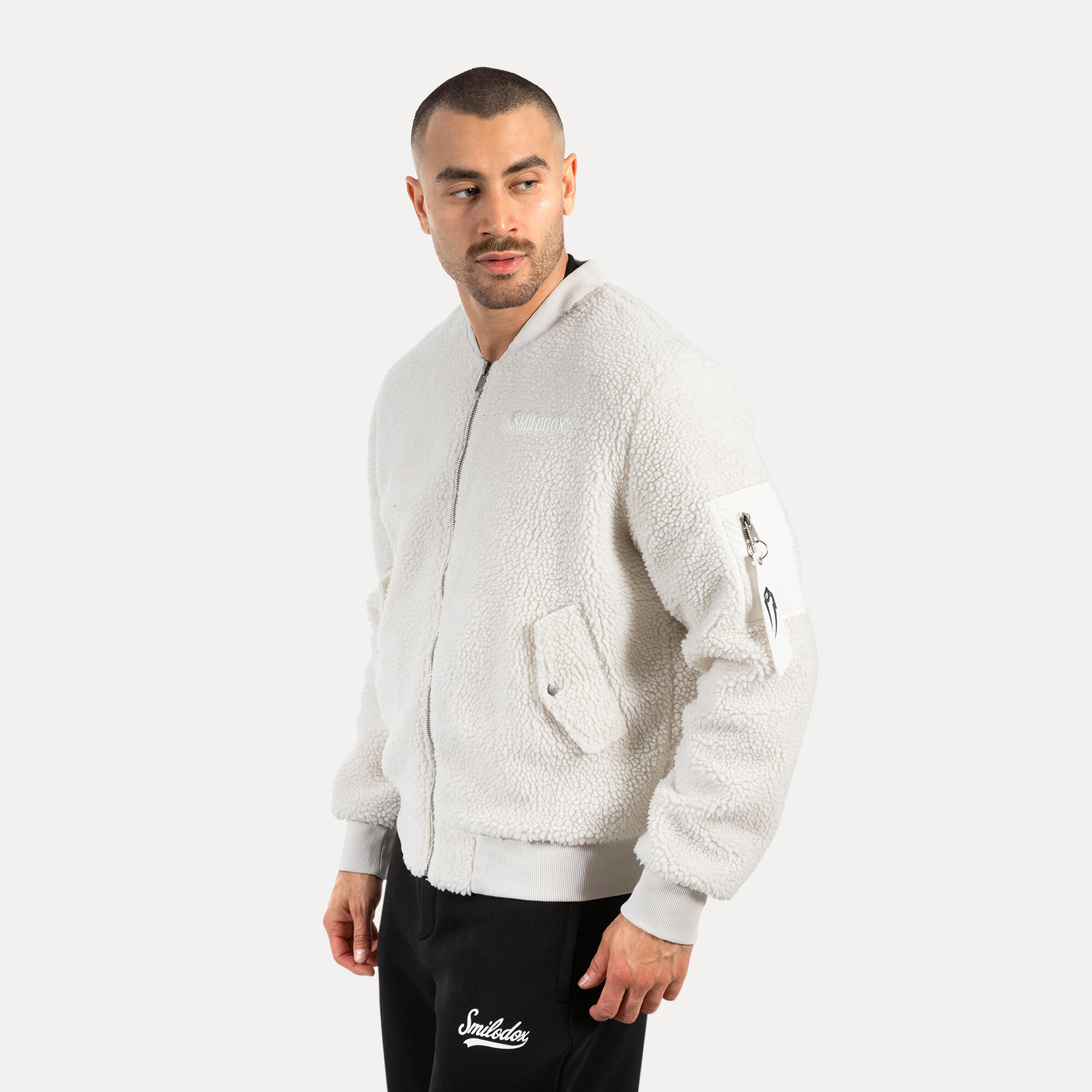 Herren Teddy Jacke Ferell Creme 2/5