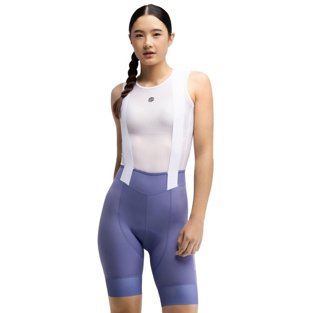 Siroko - Cuissard Vélo Court Femme Cyclisme Tonale-w Pourpre - Cuissard De Vélo À Bretelles - Violet - S - Decathlon