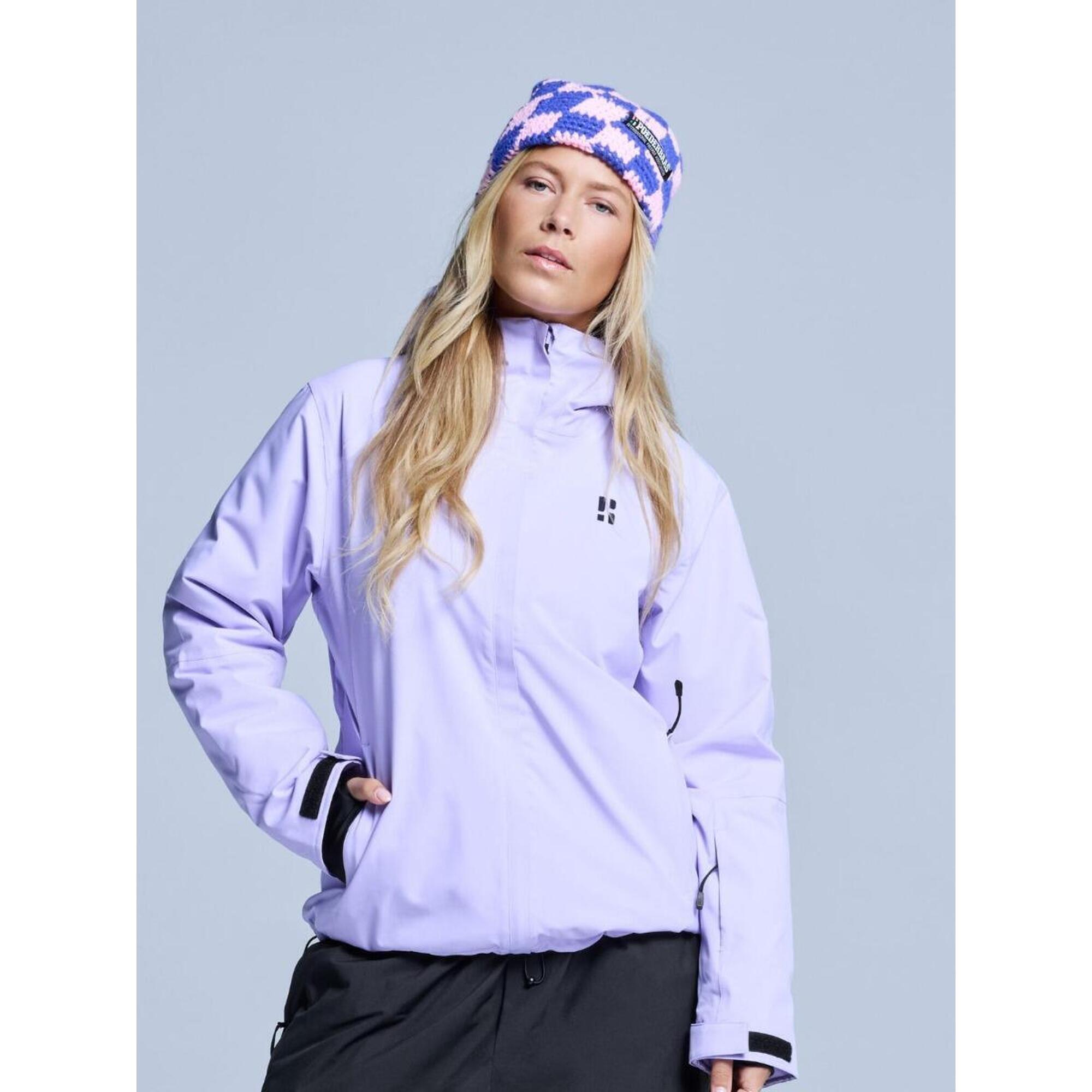 Kurtka narciarska damska - Arctic 2L ocieplana - liliowa
