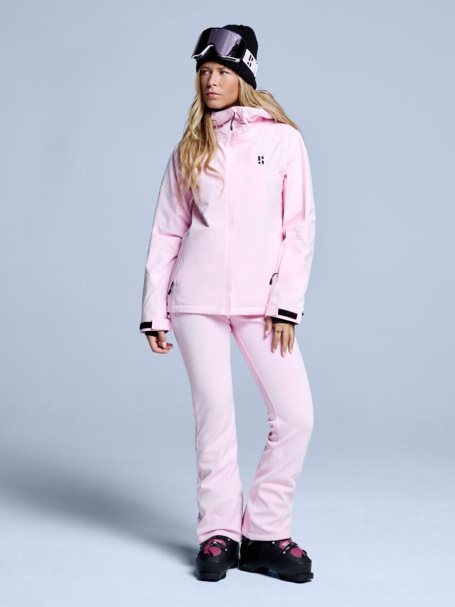 Pantalon de ski - Femme - Softshell extensible - Rose poudré 3/7