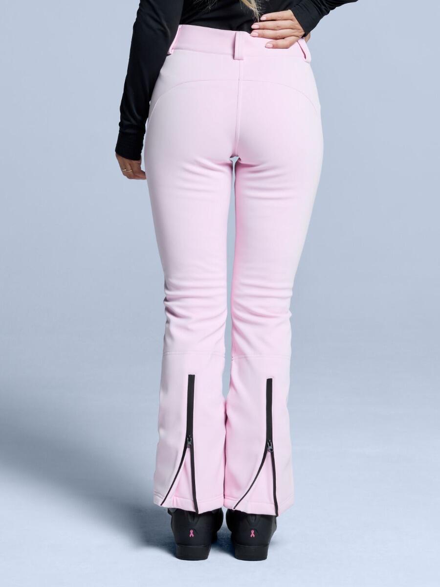 Pantalon de ski - Femme - Softshell extensible - Rose poudré 2/7