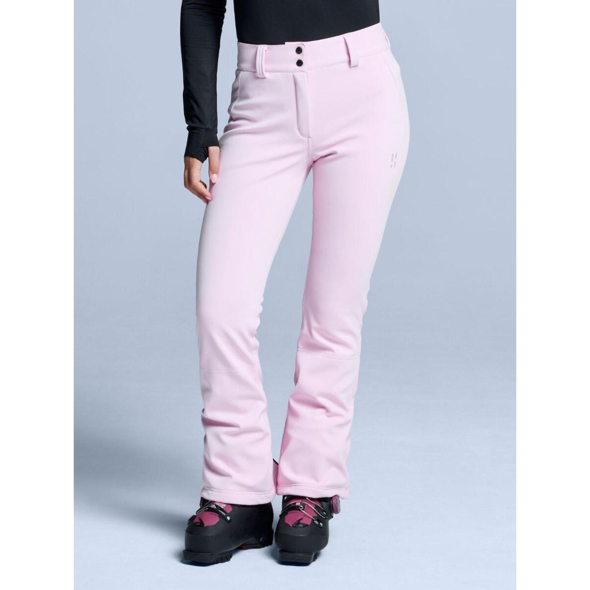 Poederbaas - Pantalon De Ski - Femme - Softshell Extensible - Rose Poudré - Pantalon De Ski - Rose - Decathlon