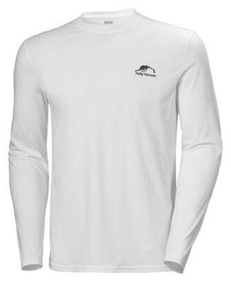 Helly hansen nord graphic white long sleeve t-shirt