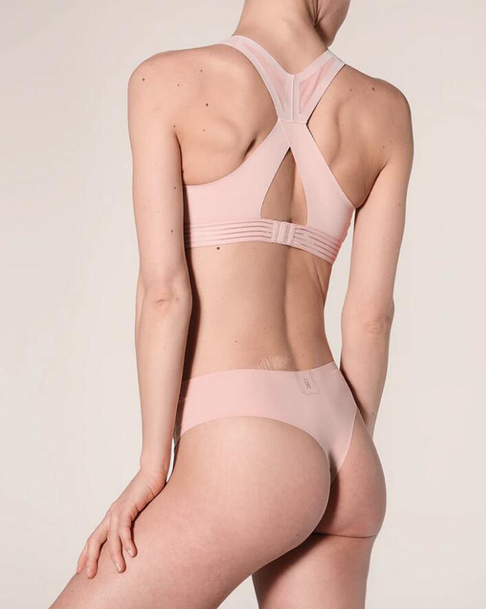 Tanga de Sport Femme HASTKO "N°23" Rose pâle Taille 3 (42/44/46) 4/4