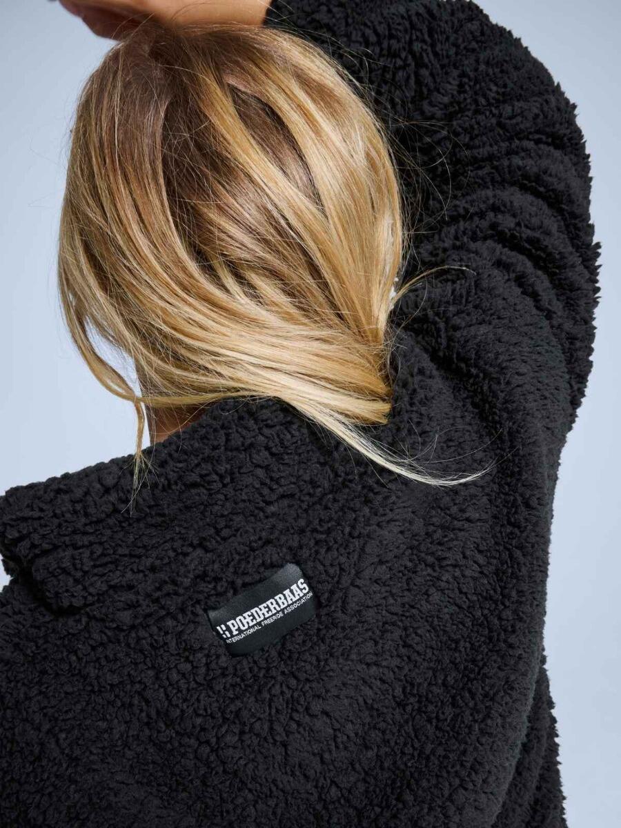 Fluffy Jacket - Dames - Four Seasons - Teddy - Zwart 3/5