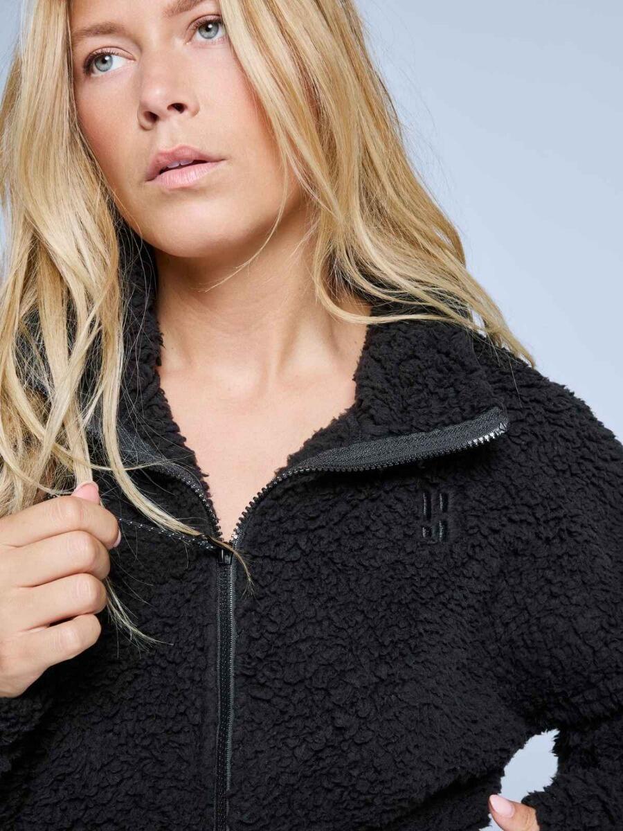 Fluffy Jacket - Dames - Four Seasons - Teddy - Zwart 4/5