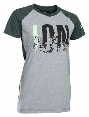 ION Scrub Amp Damen T-Shirt Kurzarm – Grau/Dunkelgrün