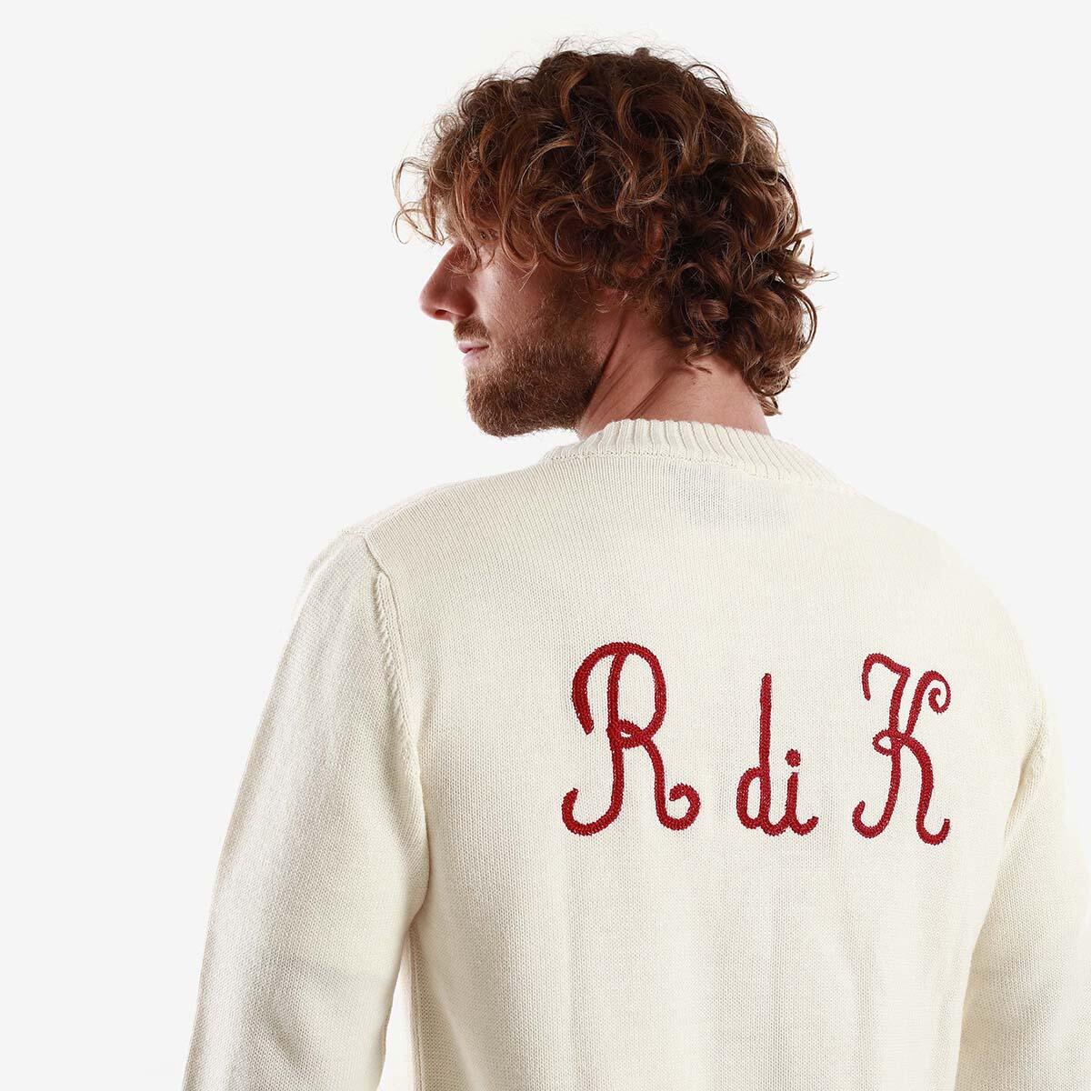Cardigan da uomo in acrilico bianco da casual 7/7