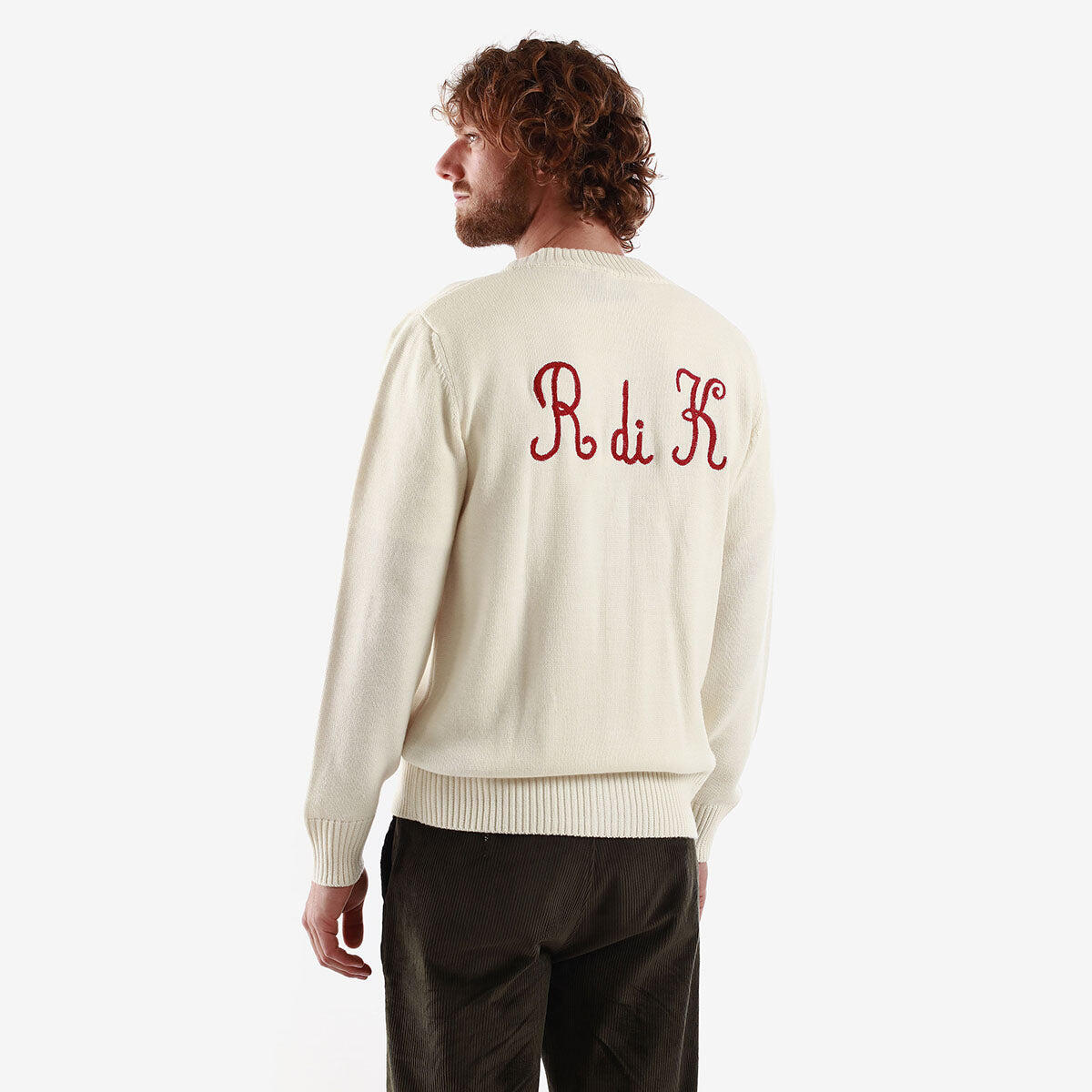 Cardigan da uomo in acrilico bianco da casual 4/7