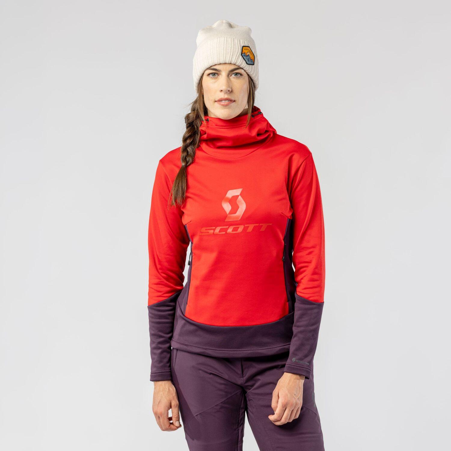 Sudadera de mujer DEFINED MID Scott rojo 3/7