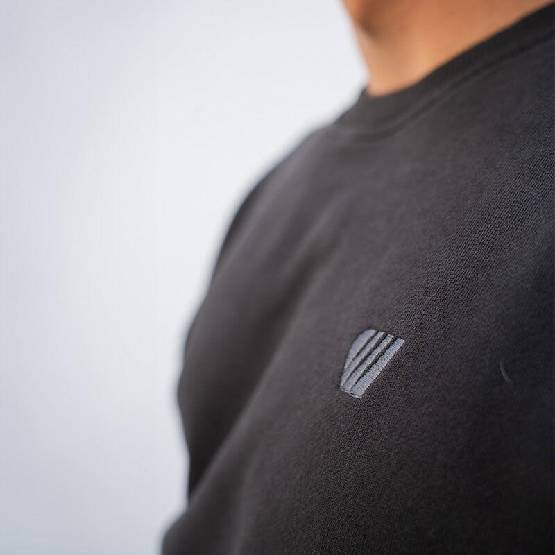 Sweat coton bio Pounda Feroce - Noir 2/6