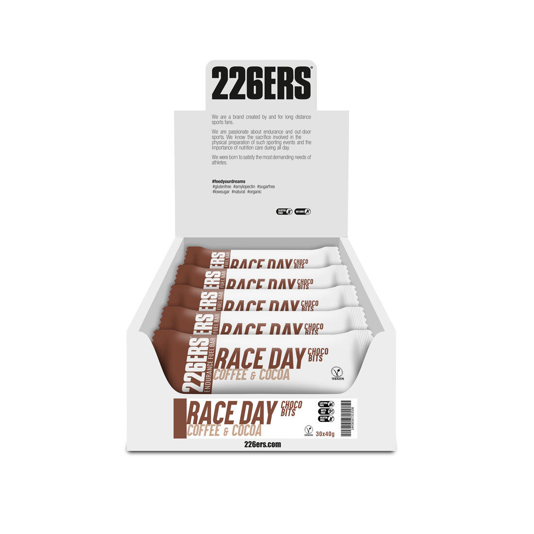 226ERS BOX – 30 RACE DAY BAR Choco bits
