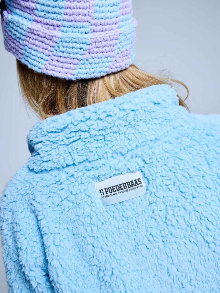 Veste duveteuse - Femme - Quatre saisons - Teddy - Bleu glacier 3/7