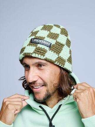 Mütze - Herren - Checkerboard - Olivgrün