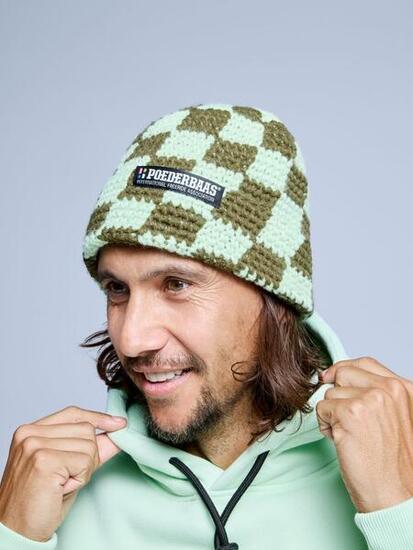 Mütze - Herren - Checkerboard - Olivgrün