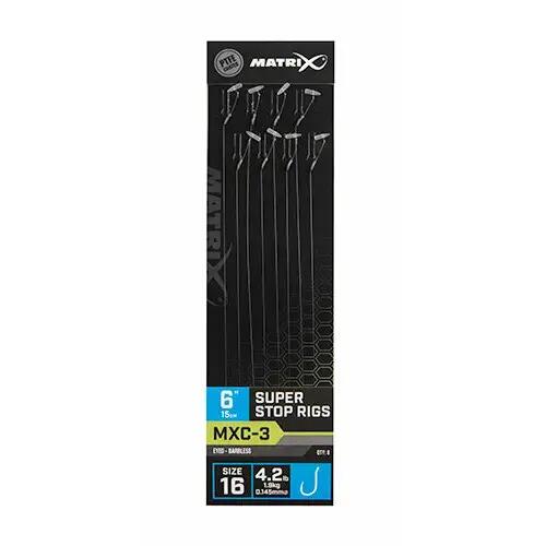 Bas de ligne sans ardillon Matrix MXC-3 Super stop 15cm x8 2/7