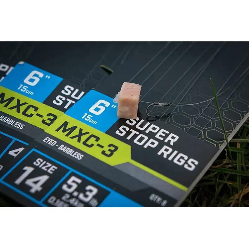 Bas de ligne sans ardillon Matrix MXC-3 Super stop 15cm x8 7/7