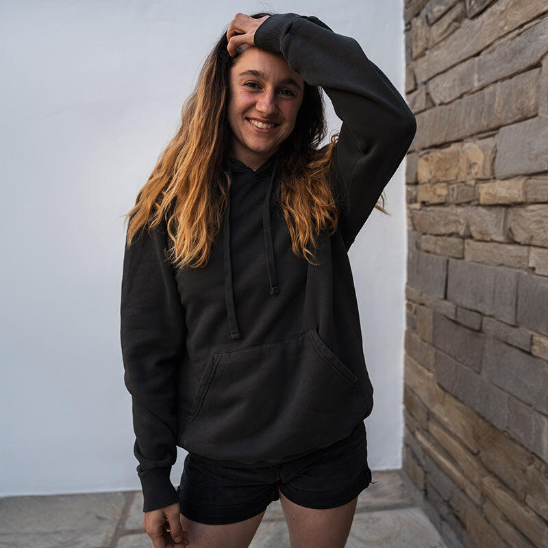 Hoodie coton bio La Vague Feroce - Noir 2/4