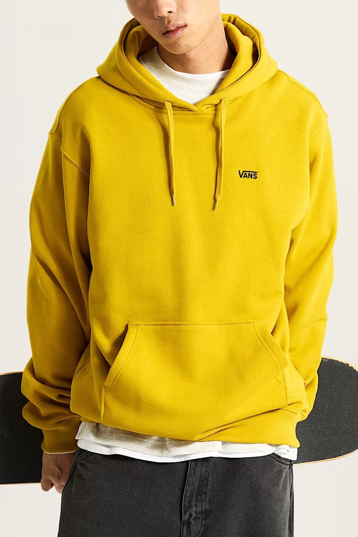 Bluza polarowa VANS LEFT CHEST II LOOSE PO Żółty 5/5