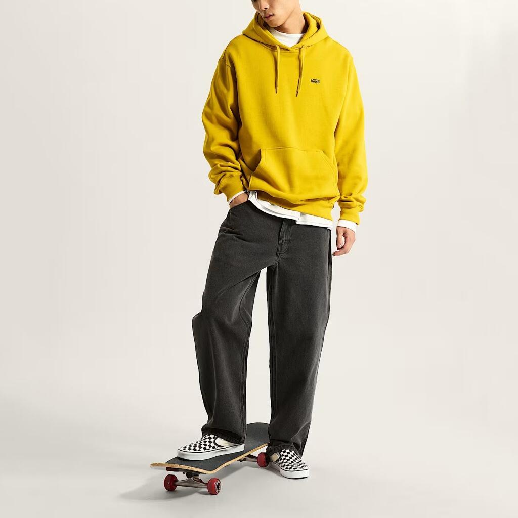 Bluza polarowa VANS LEFT CHEST II LOOSE PO Żółty 4/5
