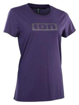 Damen T-Shirt ION Bike Logo, Relaxed Fit, Lila, L