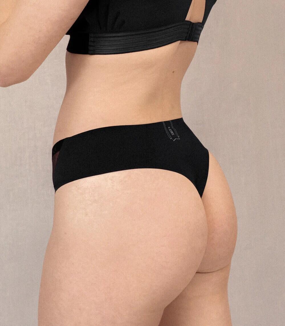 Tanga de Sport Femme HASTKO "N°23" Noir Taille 1 (34/36/38) 3/4