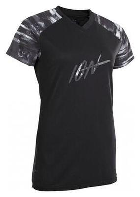 Ion scrub amp women's short sleeve jersey black
