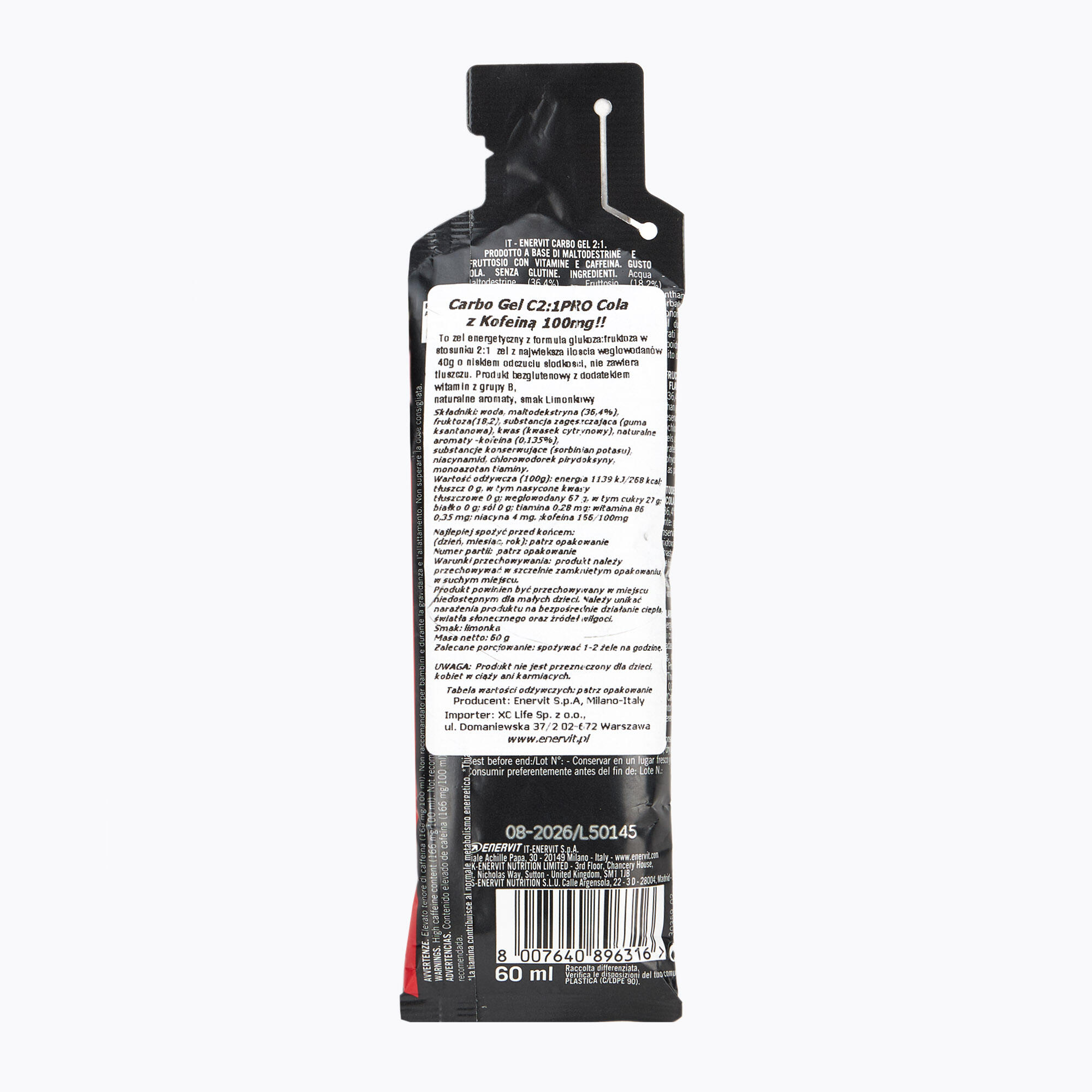 Żel energetyczny Enervit C2:1 Carbo Gel 3/4